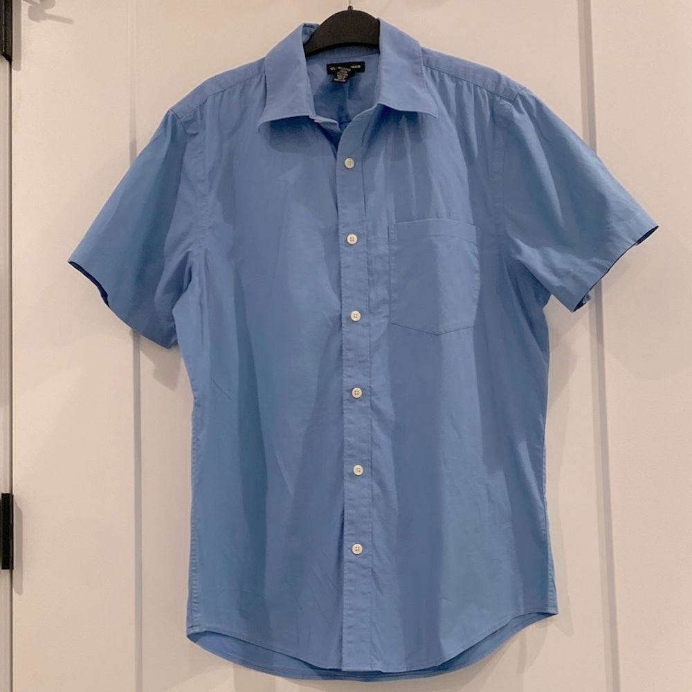 Club Monaco Blue Lightweight Casual Shirt